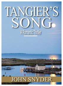 Image: Tangier's Song Book Cover Image: Tangier's Song Book Cover water scene and docks with full moon in background
